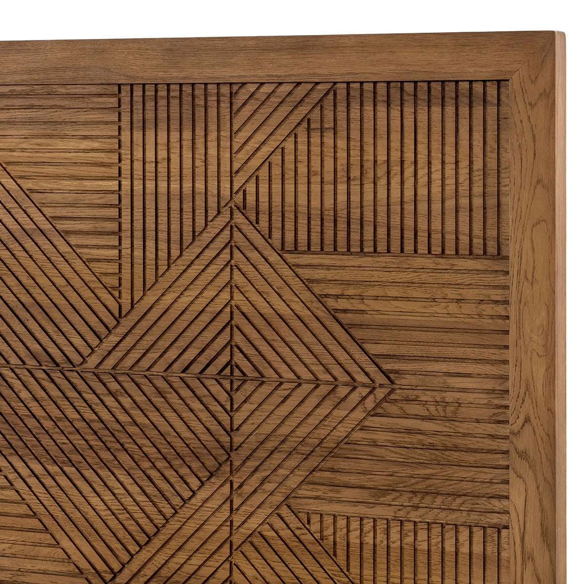 Santa Clara Solid Wood Bed - Caramel Brown