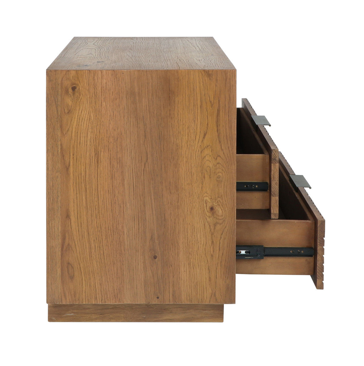 Santa Clara Solid Wood 2Dwr Nightstand - Caramel Brown
