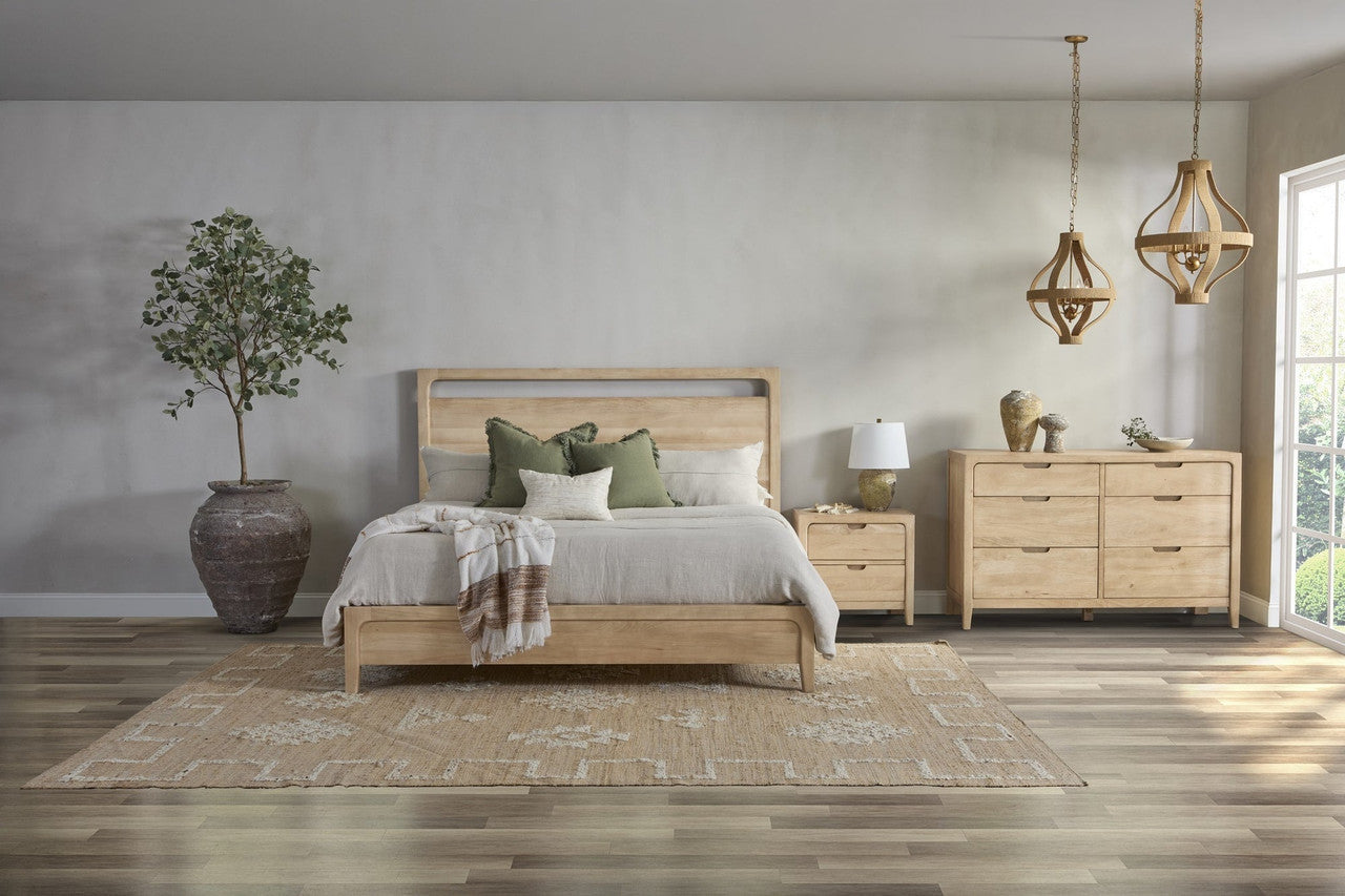 Laguna Solid Wood Bed - Queen