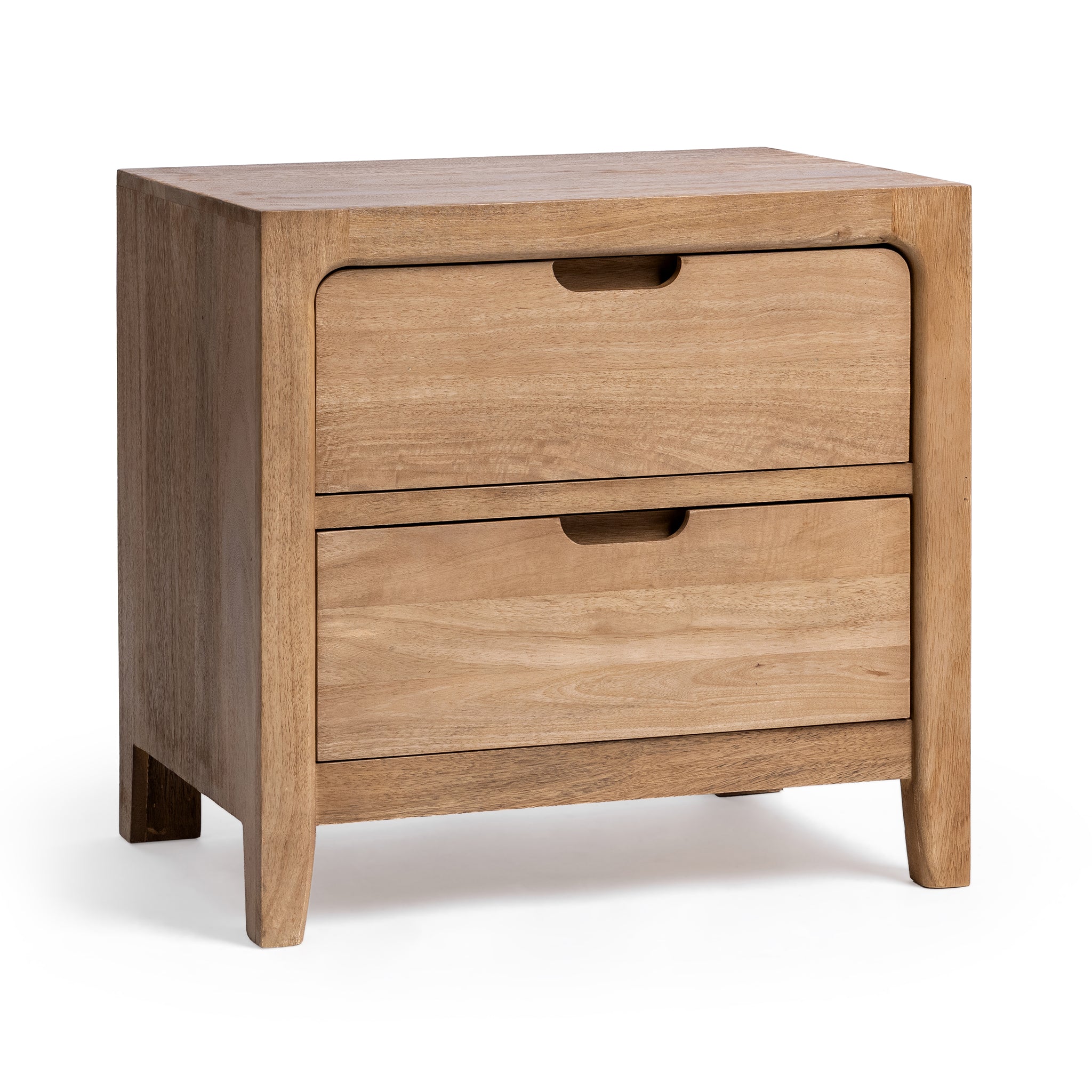 Laguna 2 Drawer Nightstand - Natural Maple