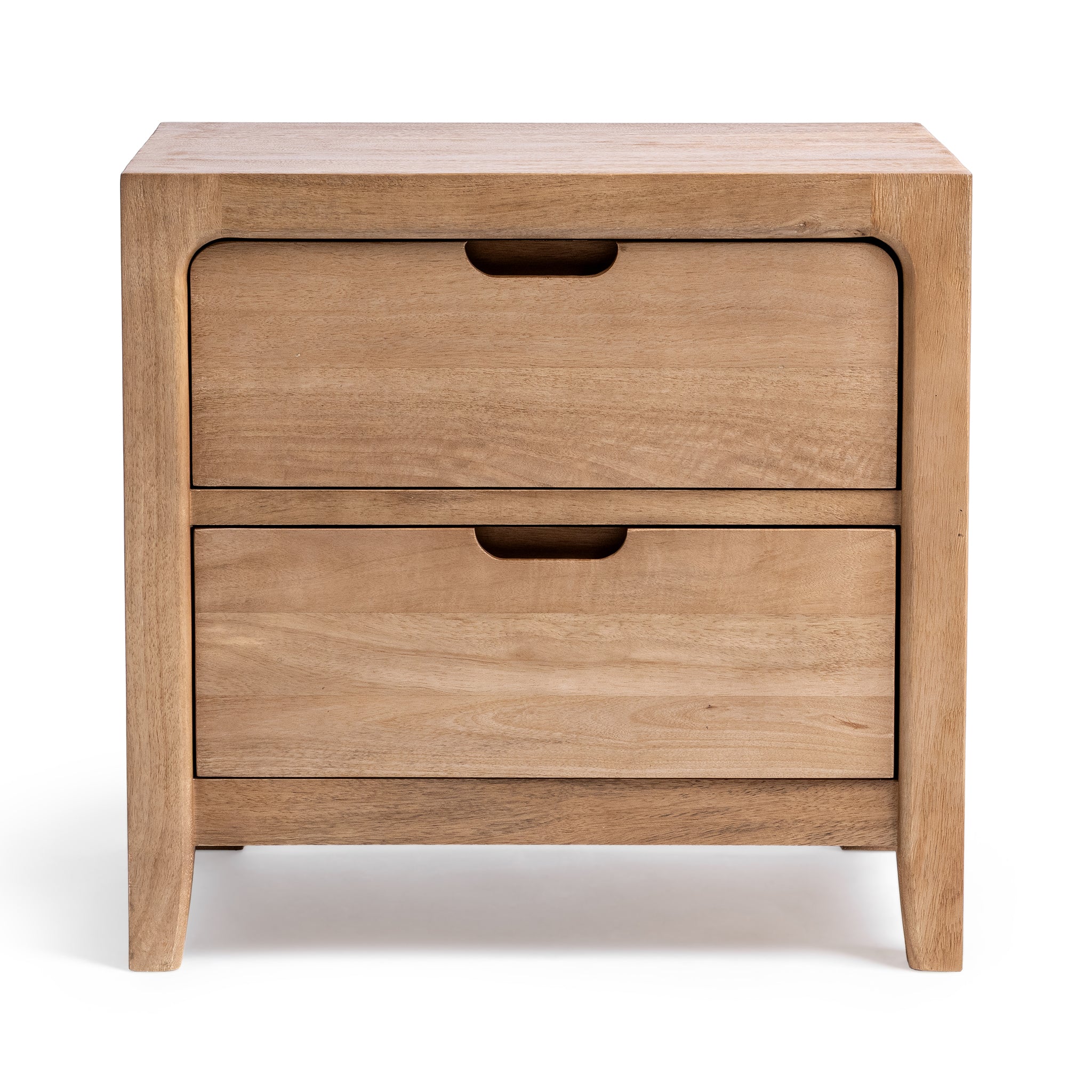 Laguna 2 Drawer Nightstand - Natural Maple