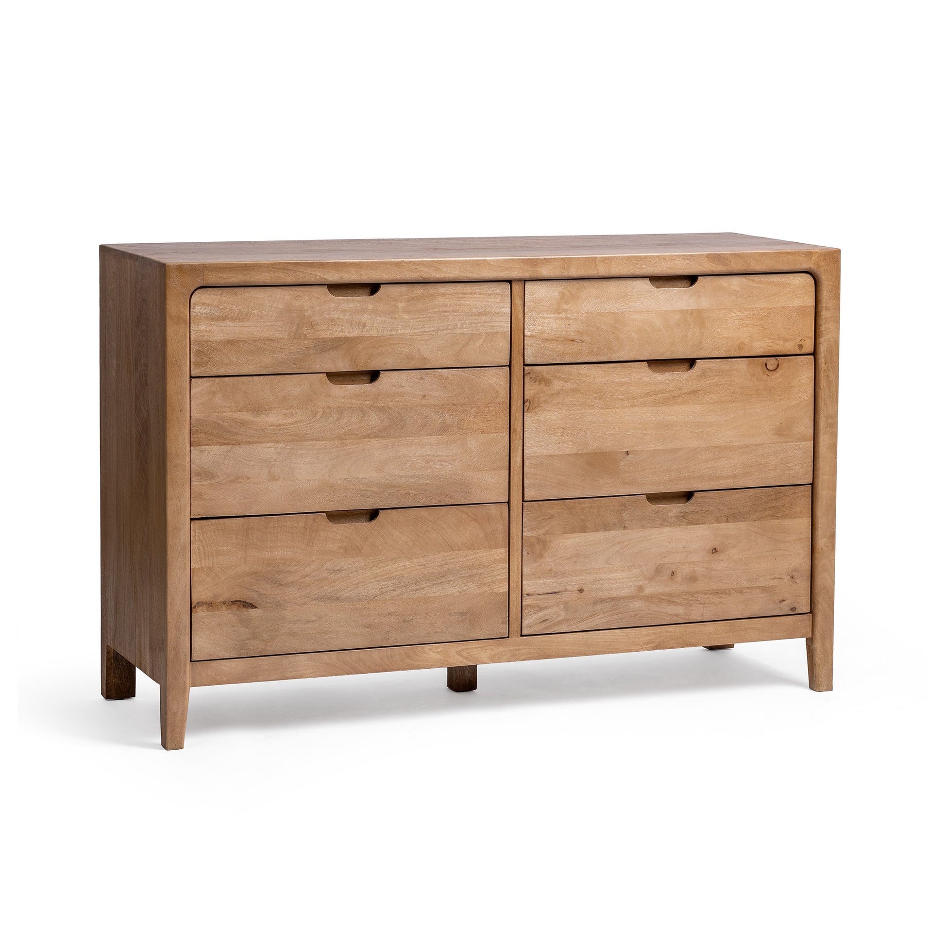 Laguna 6 Drawer Dresser - Natural Maple