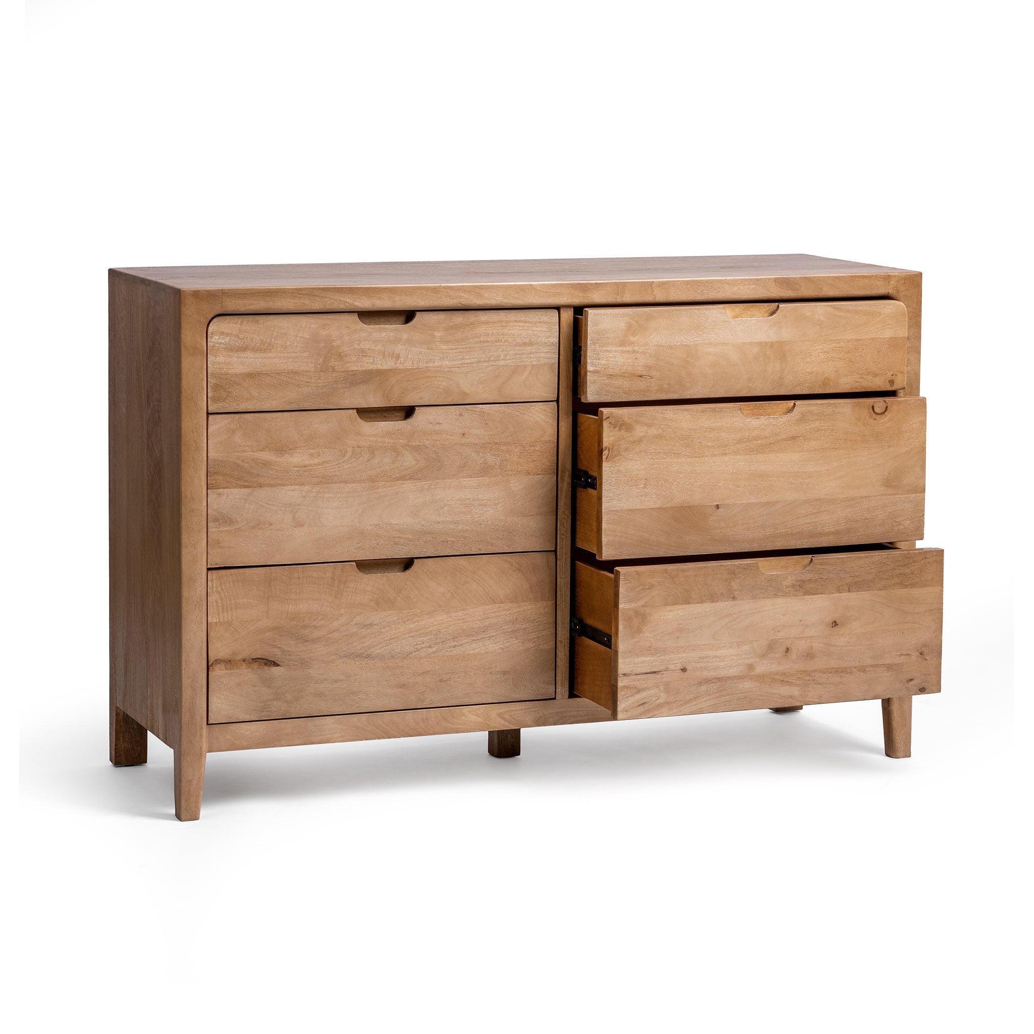 Laguna 6 Drawer Dresser - Natural Maple