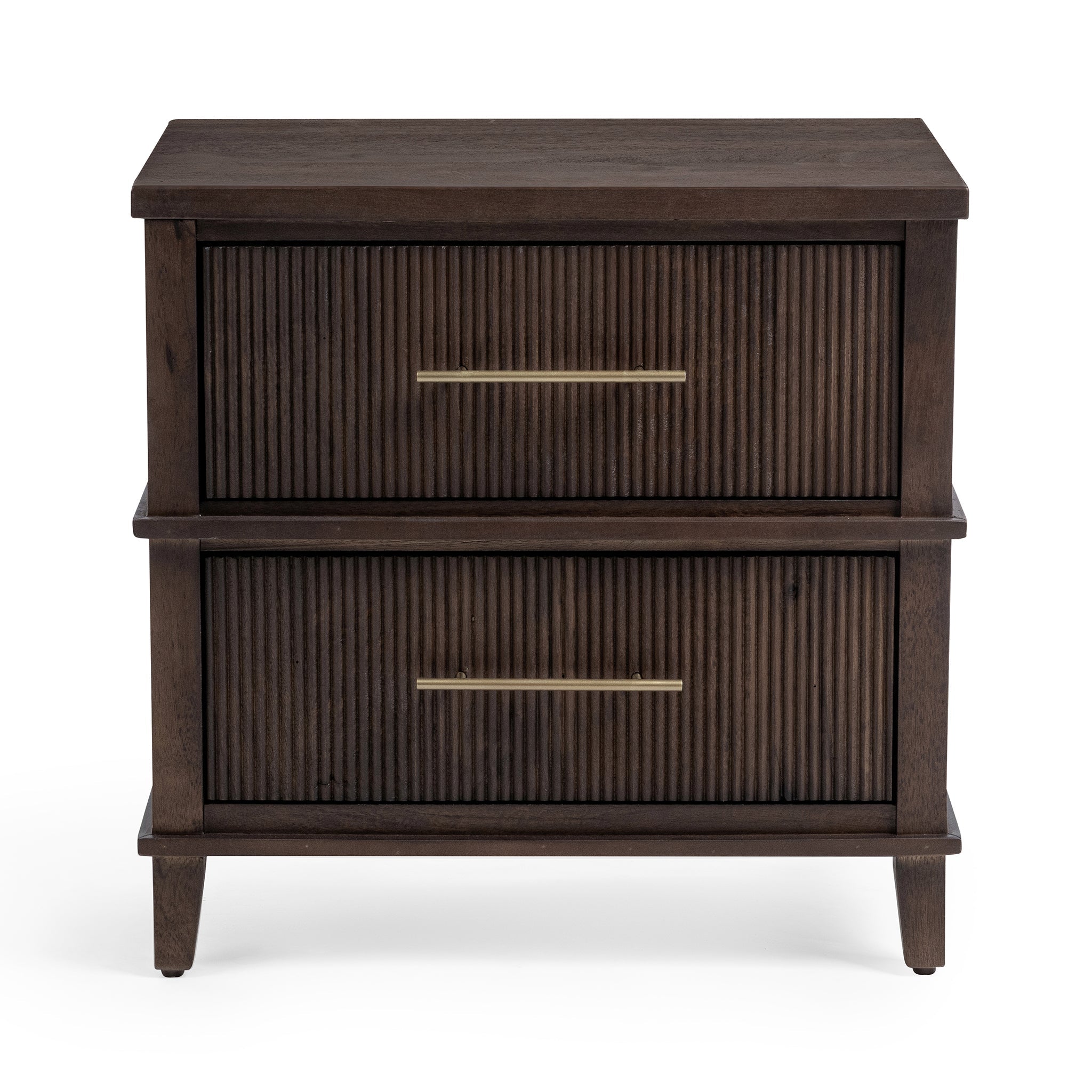 Westlake 2 Drawer Nightstand - Auburn Walnut