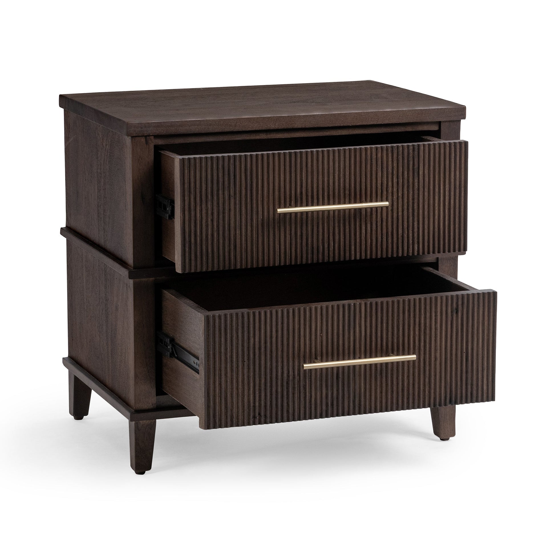 Westlake 2 Drawer Nightstand - Auburn Walnut