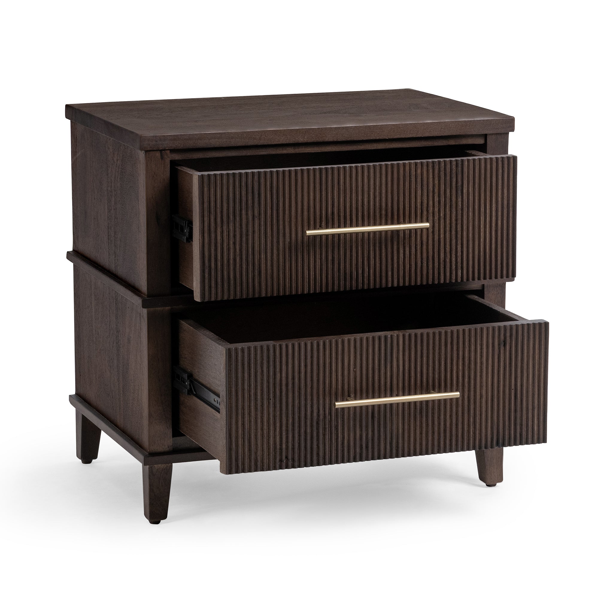 Westlake 2 Drawer Nightstand - Auburn Walnut