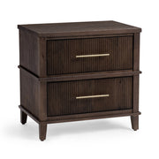 Westlake 2 Drawer Nightstand - Auburn Walnut