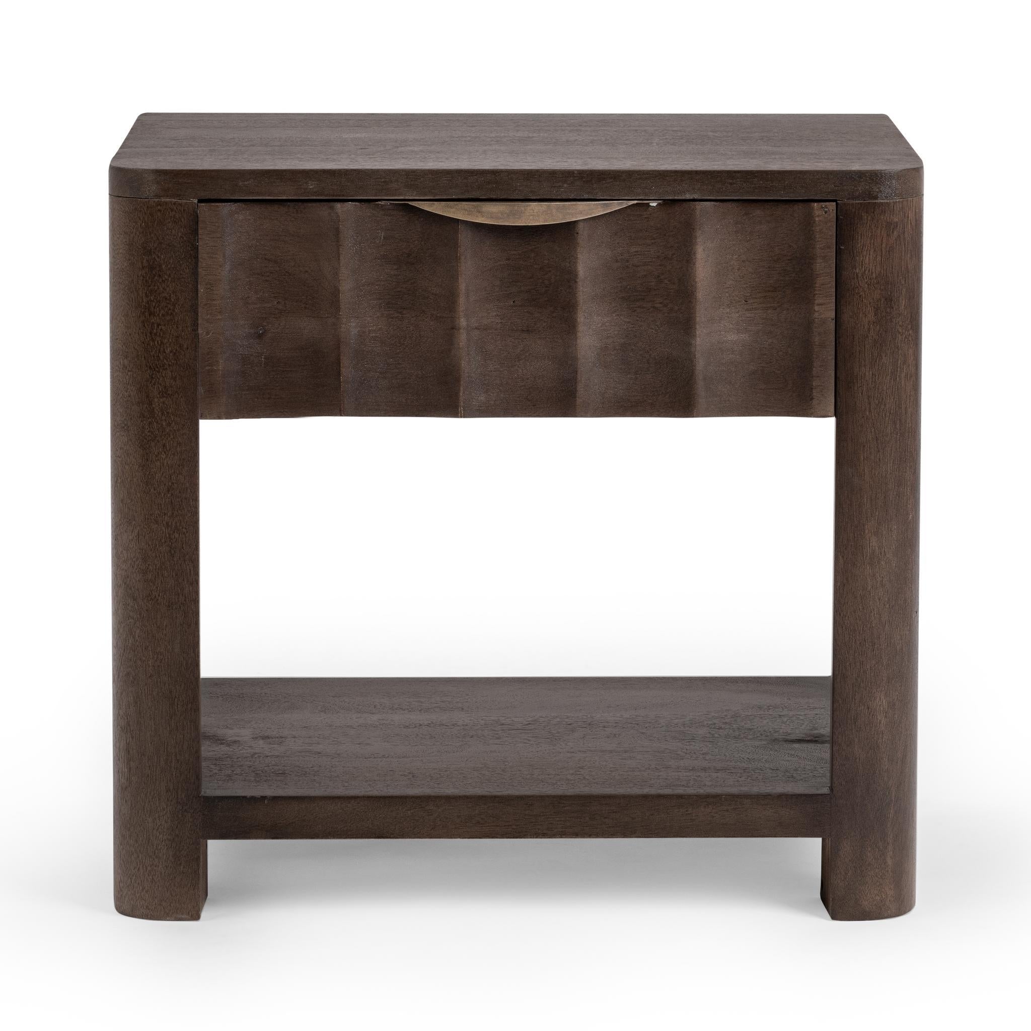 Baylee 1 Drawer Nightstand - Cocoa Brown