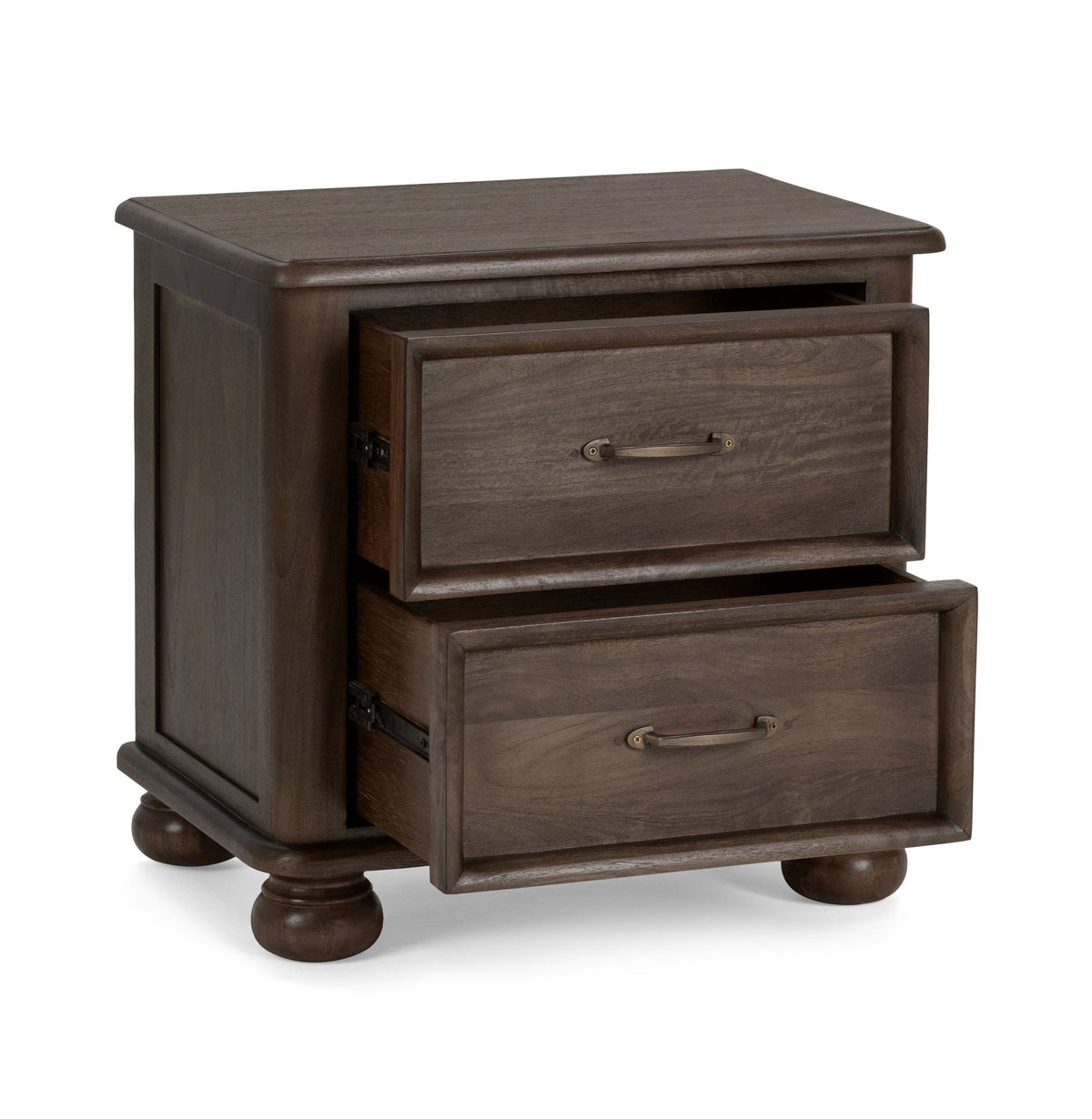 Brookside Nightstand - Cocoa Brown / 2 Drawer by Classic Home - view 3