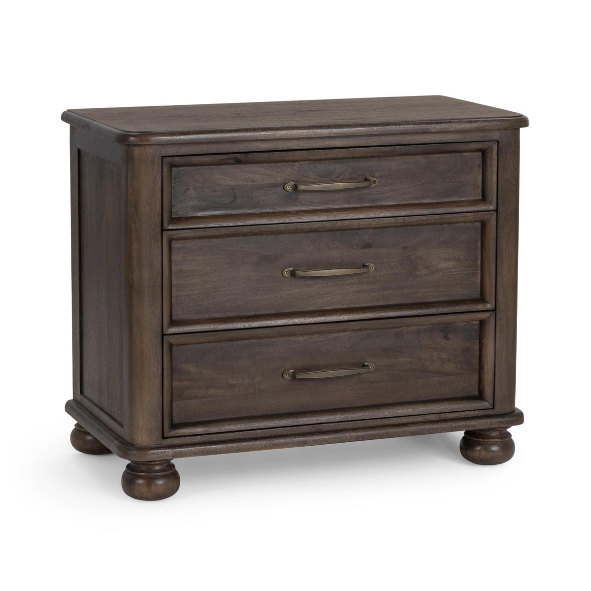 Brookside Nightstand - Cocoa Brown / 3 Drawer by Classic Home - view 2