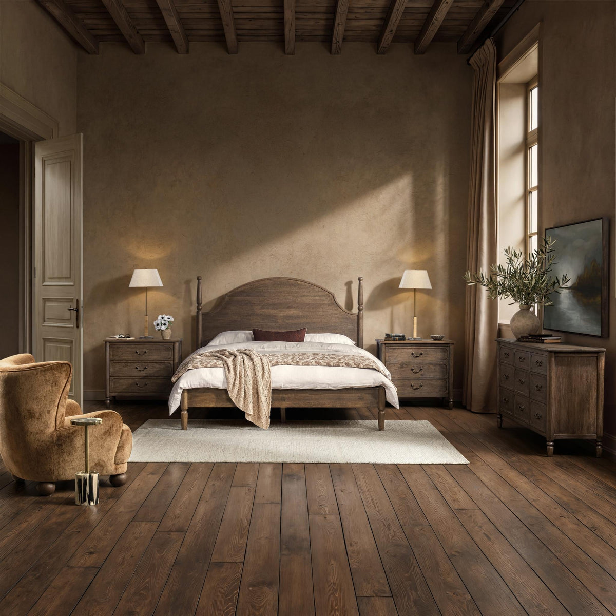 Margaux Bed - Toasted Chestnut / Eastern King by Classic Home - view 7