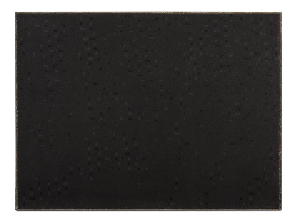 Norton Leather Tray,Croco Leather,Ant Gr by Sarreid Ltd - view 8