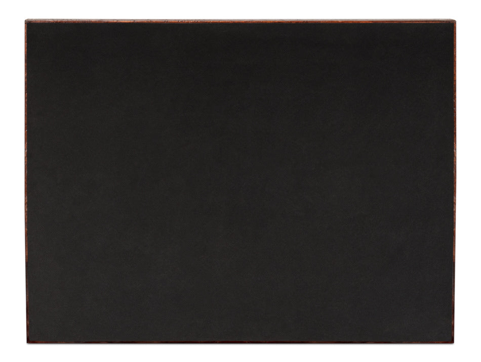 Norton Leather Tray, Croco Leather, Tan by Sarreid Ltd - view 8