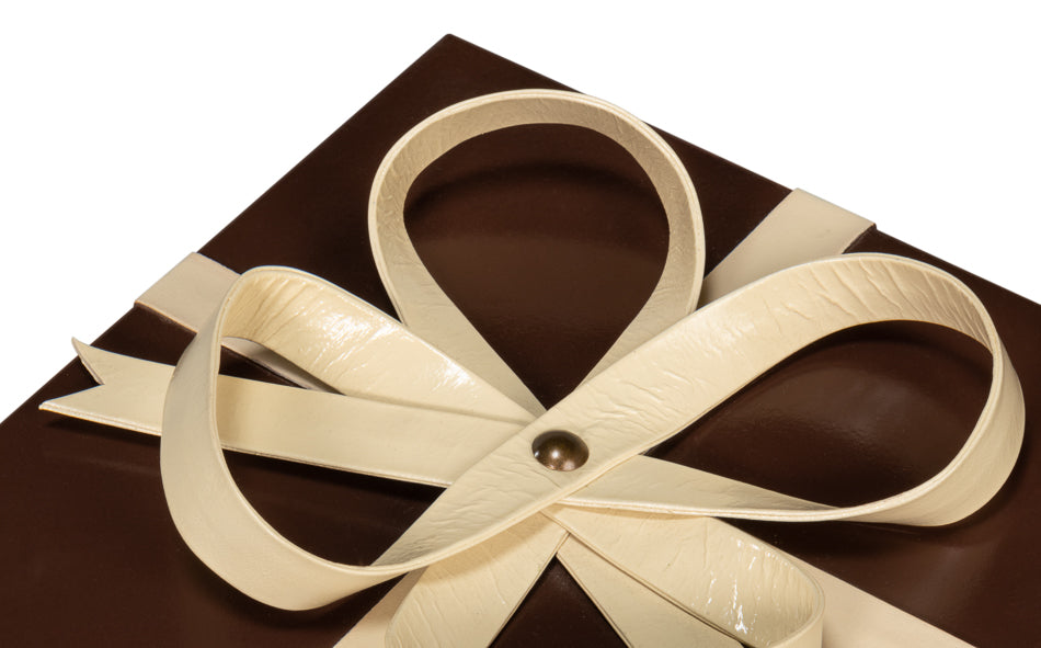Ferrell Leather Holiday Boxes,S/3,Choco by Sarreid Ltd - view 8