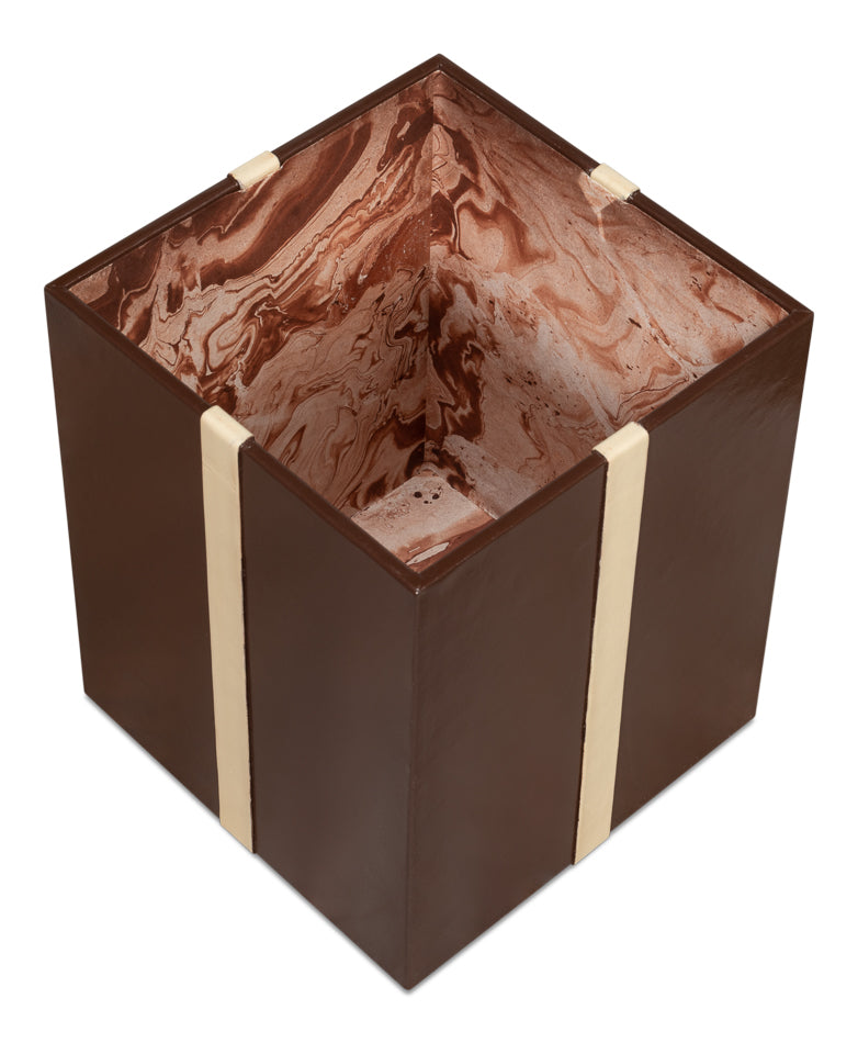 Ferrell Leather Holiday Boxes,S/3,Choco by Sarreid Ltd - view 5