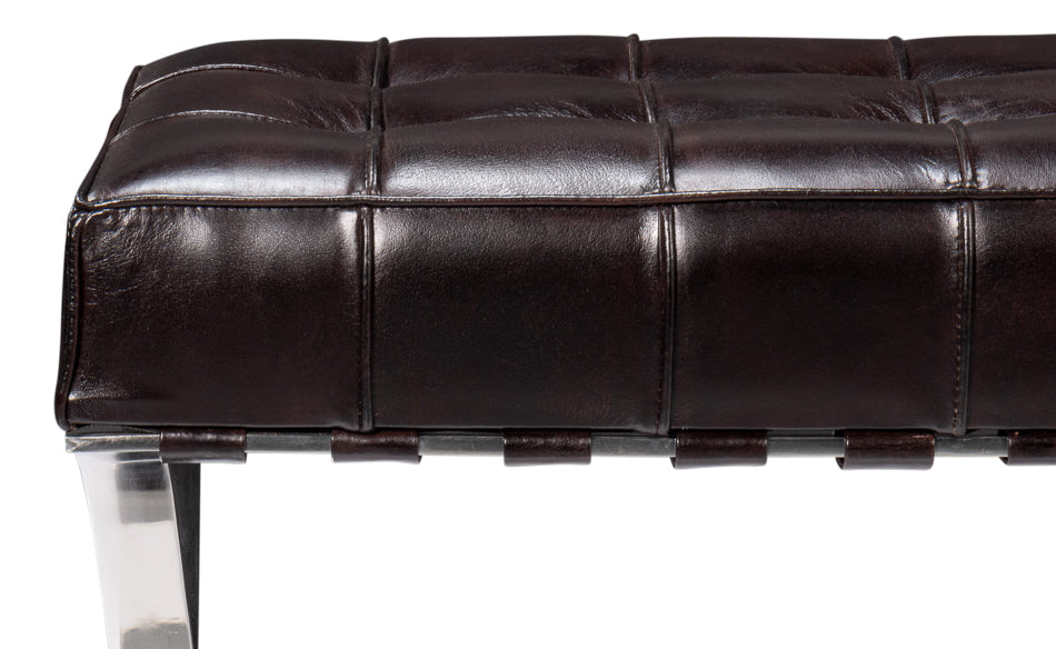 Catalunya Long Bench, Dark Brown by Sarreid Ltd - view 9