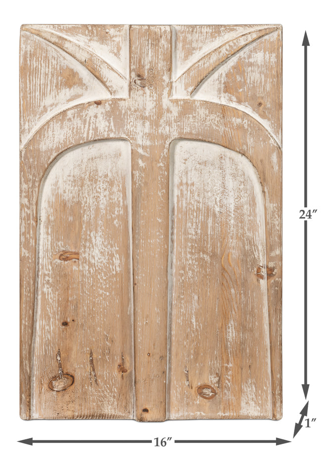 Ringo Carved Panel by Sarreid Ltd - view 7