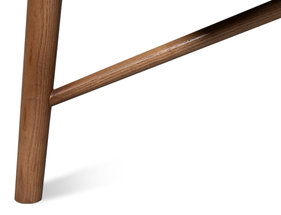 Singletary Leather Chair, Onyx Black by Sarreid Ltd - view 12