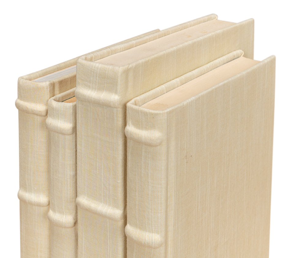 Ecru Linen Books, Set/12 by Sarreid Ltd - view 10