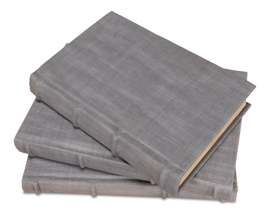 Heather Gray Linen Books, Set/12 by Sarreid Ltd - view 4
