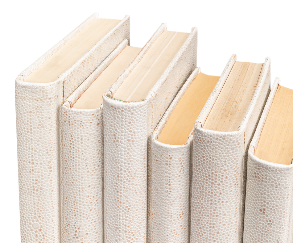 Shagreen Books, Set Of 12, Osprey White by Sarreid Ltd - view 10