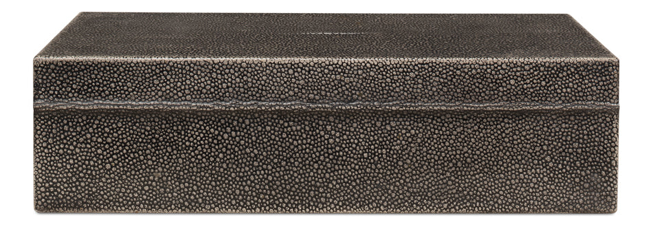 Gatsburg, Shagreen Box, Ant.Grey S/2 by Sarreid Ltd - view 8