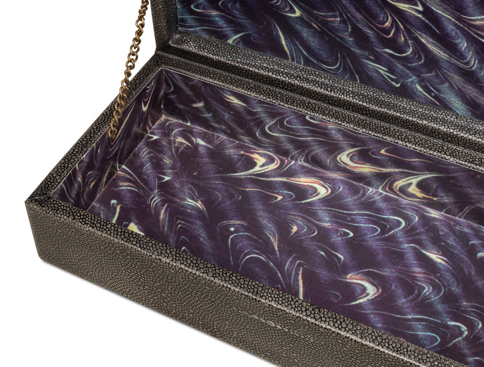 Gatsburg, Shagreen Box, Ant.Grey S/2 by Sarreid Ltd - view 12
