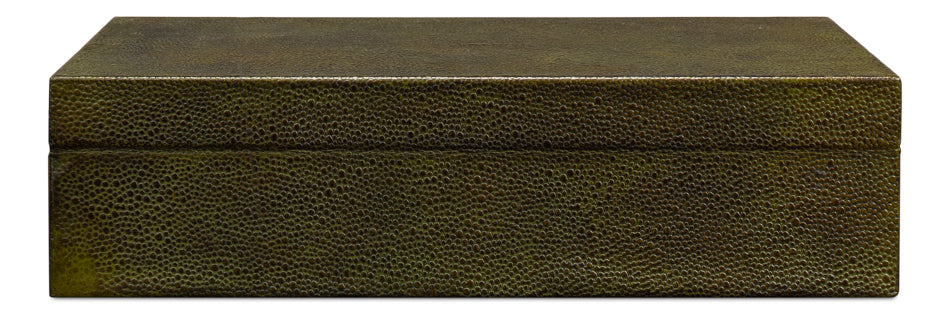 Gatsburg Shagreen Box, Leaf, Set Of 2 by Sarreid Ltd - view 8