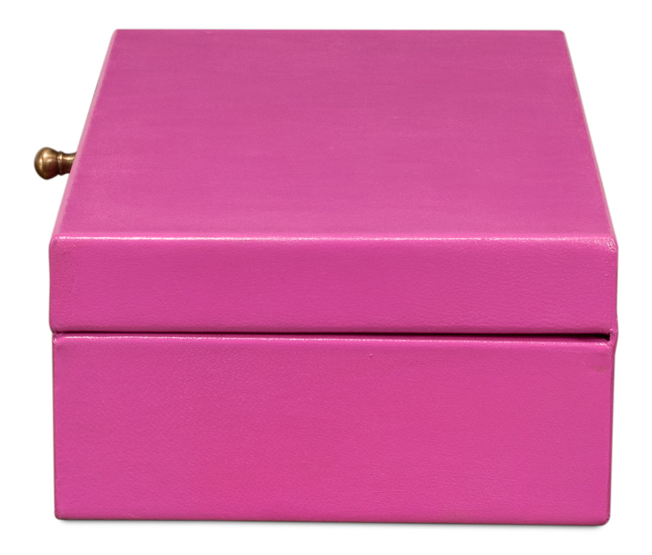 Gatsburg Shagreen Box, Pink, Set Of 2 by Sarreid Ltd - view 9