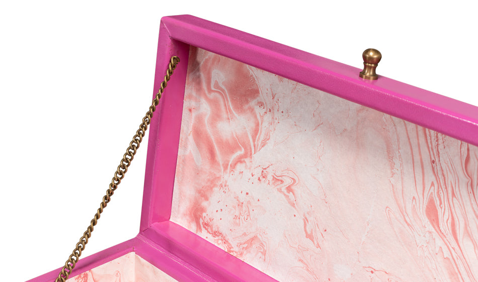 Gatsburg Shagreen Box, Pink, Set Of 2 by Sarreid Ltd - view 12
