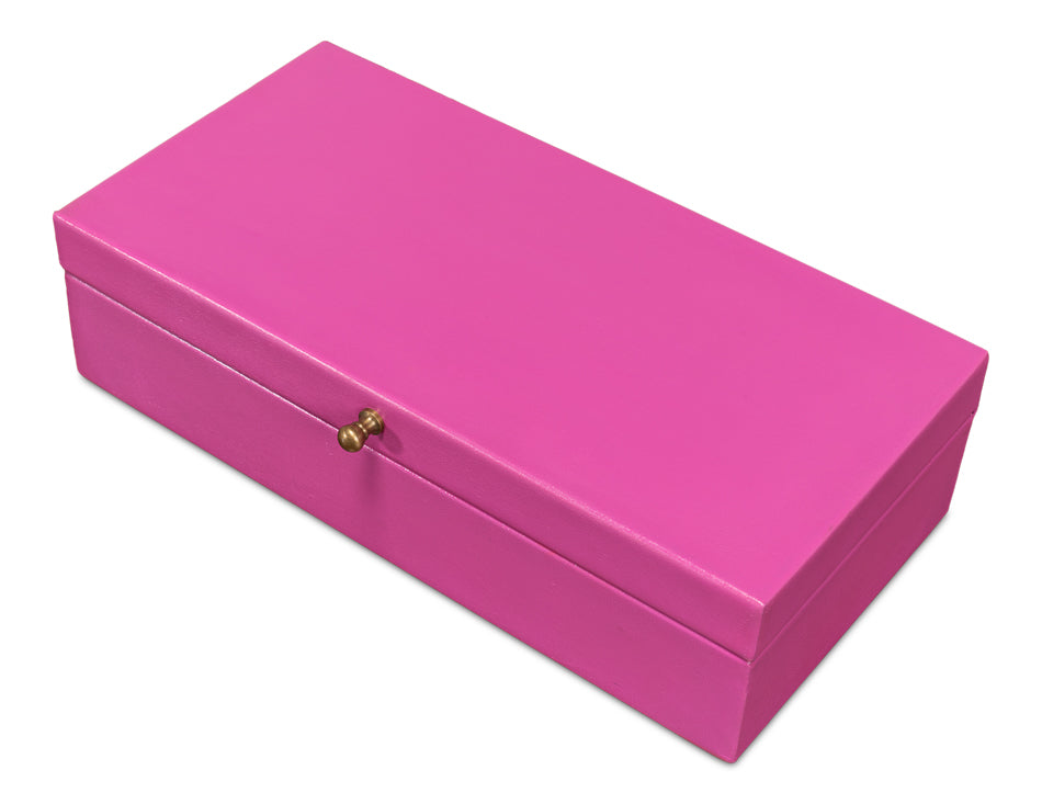 Gatsburg Shagreen Box, Pink, Set Of 2 by Sarreid Ltd - view 5