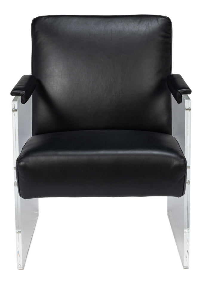 Holloway Armchair, Onyx Black by Sarreid Ltd - view 2