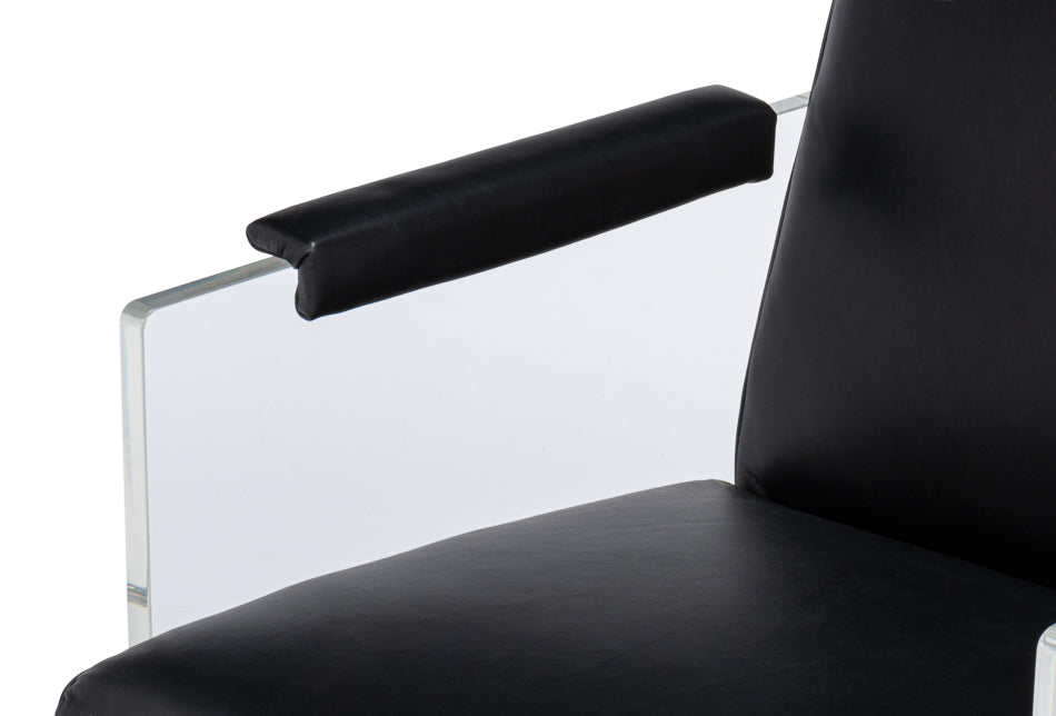 Holloway Armchair, Onyx Black by Sarreid Ltd - view 6