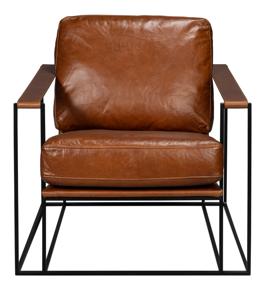 Oryan Chair, Havana Brown by Sarreid Ltd - view 2