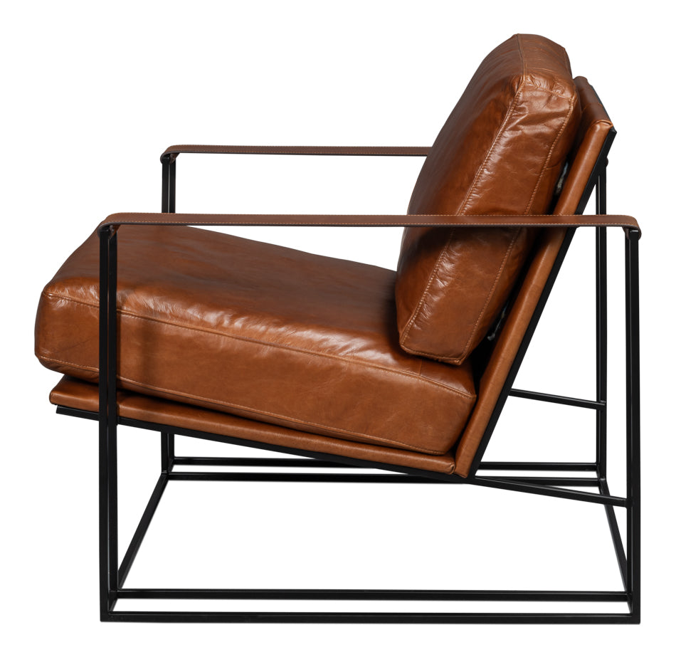 Oryan Chair, Havana Brown by Sarreid Ltd - view 3