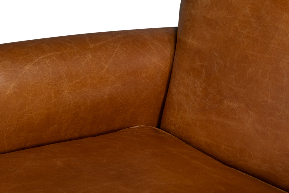 Elite French Club Swivel Chair,Cuba Brn by Sarreid Ltd - view 11