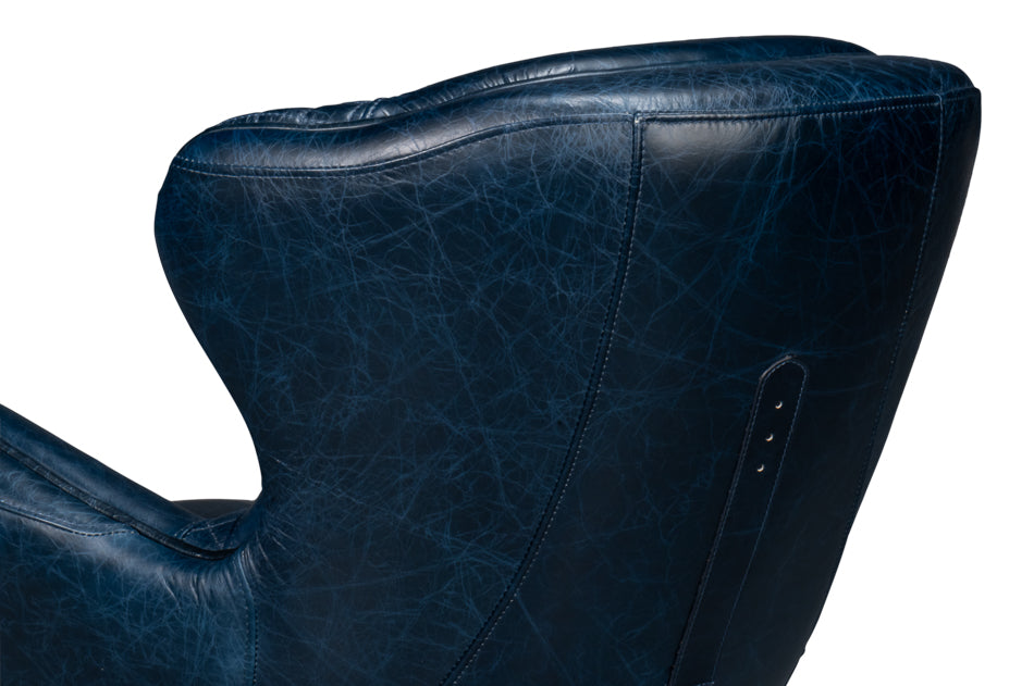 Hera Arm Chair, Chateau Blue by Sarreid Ltd - view 8