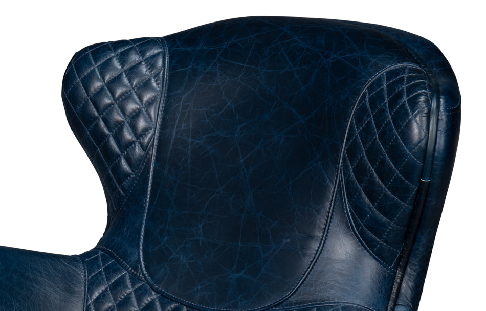 Hera Arm Chair, Chateau Blue by Sarreid Ltd - view 9