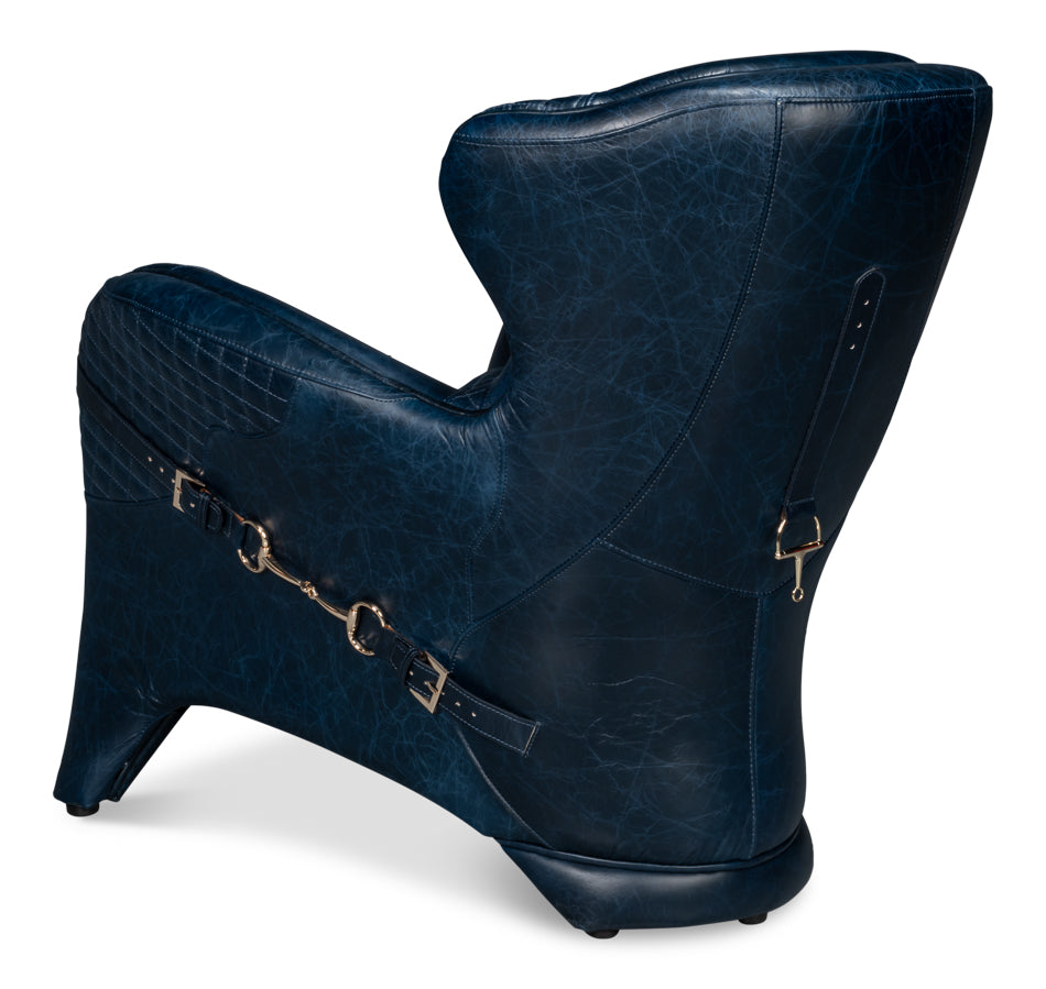 Hera Arm Chair, Chateau Blue by Sarreid Ltd - view 5