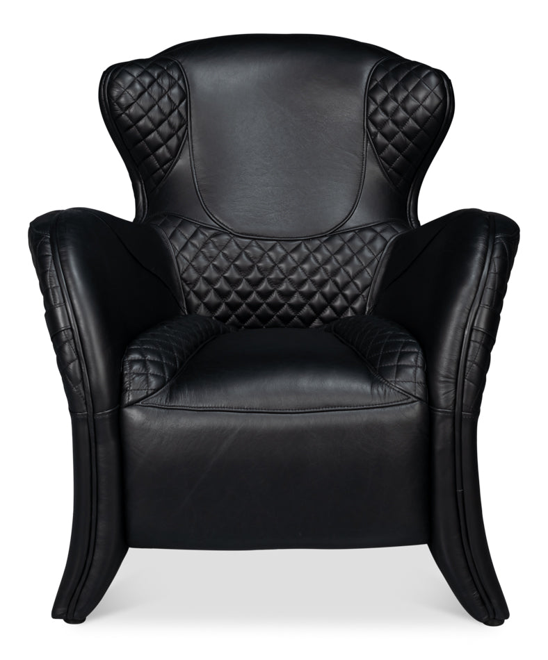 Hera Arm Chair, Onyx Black by Sarreid Ltd - view 2