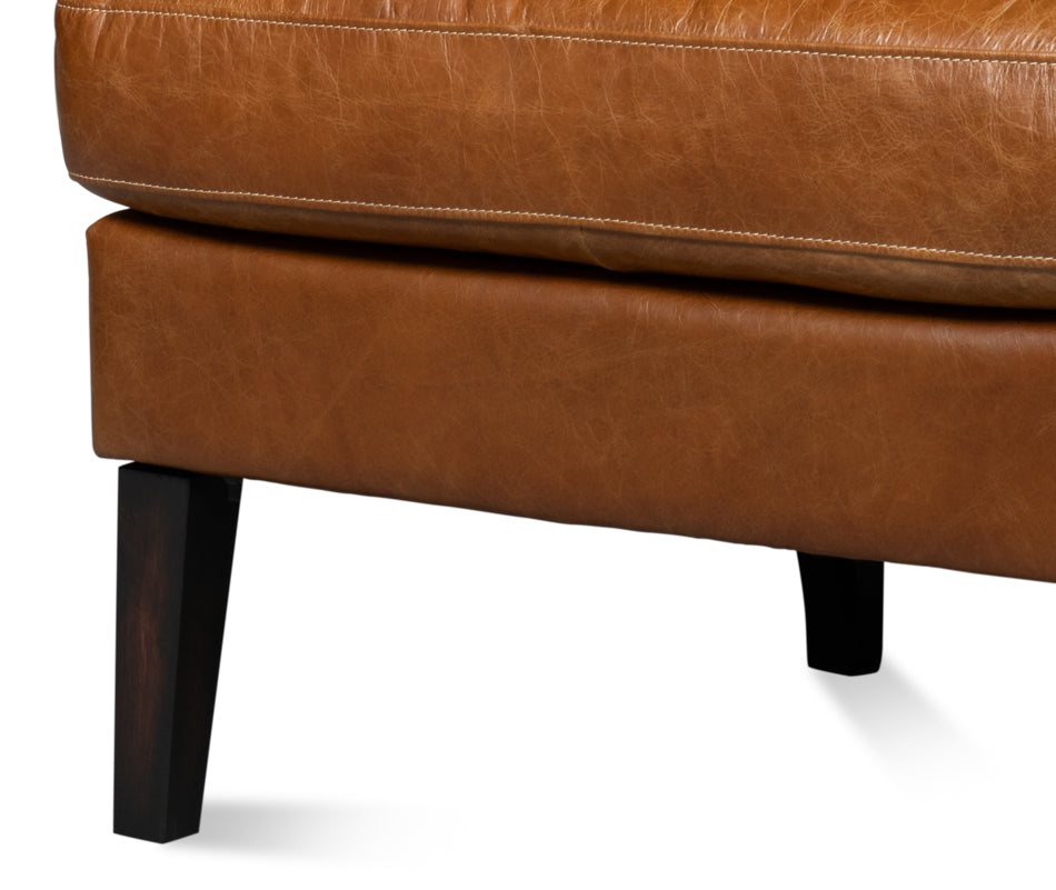 Elite Wing Lounge Chair, Cuba Brown by Sarreid Ltd - view 12