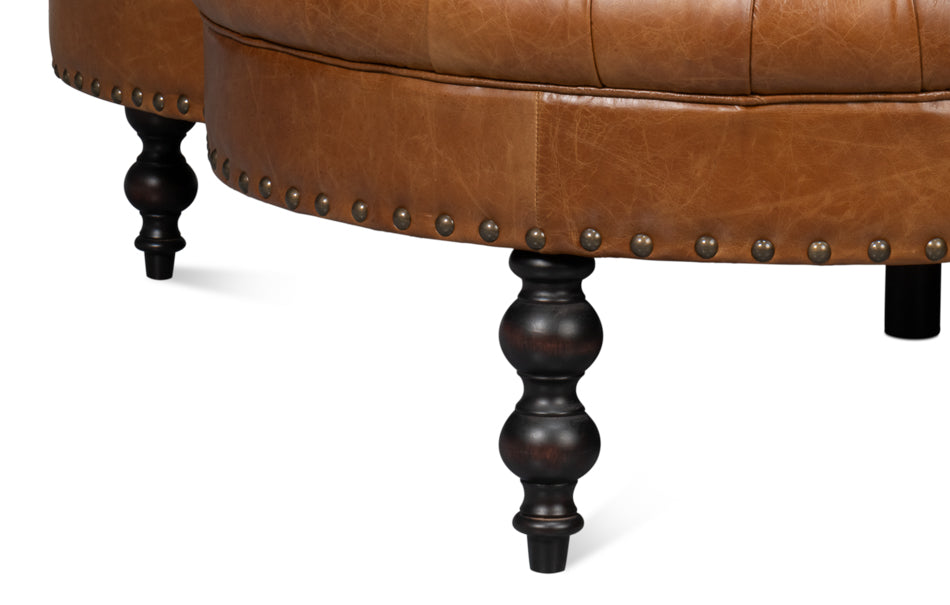 Lobby Sofa, Cuba Brown by Sarreid Ltd - view 10