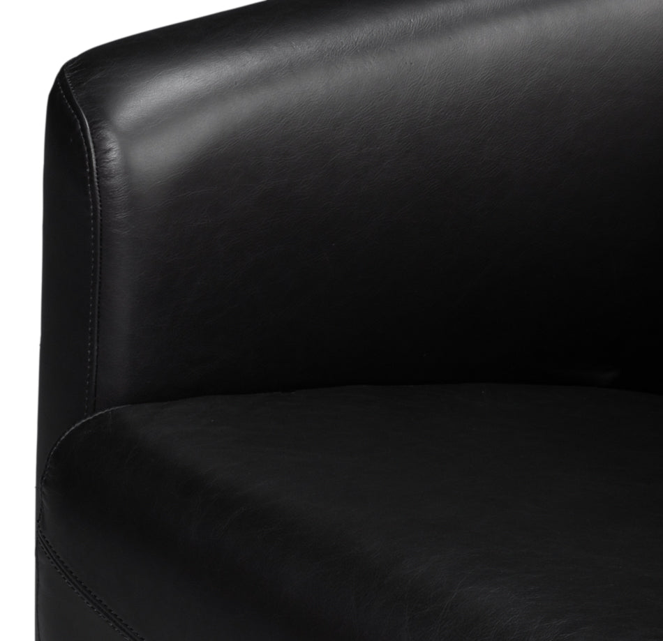 Mandy Arm Chair, Onyx Black by Sarreid Ltd - view 10
