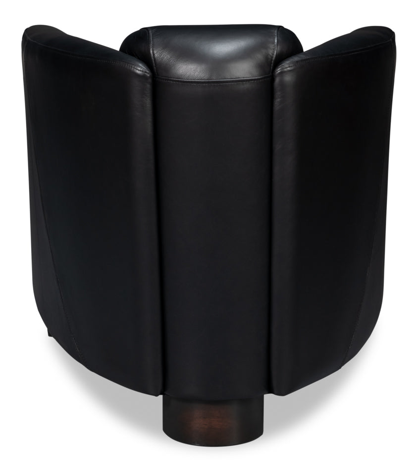 Mandy Arm Chair, Onyx Black by Sarreid Ltd - view 4