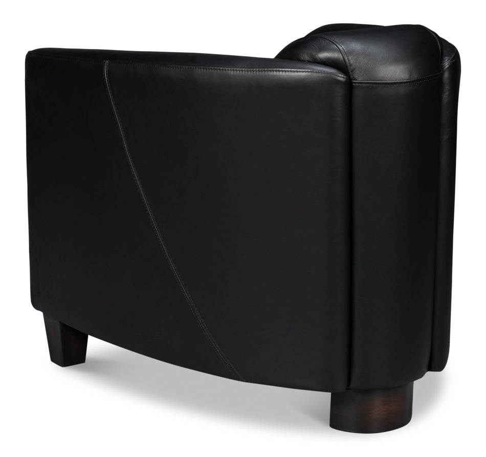 Mandy Arm Chair, Onyx Black by Sarreid Ltd - view 5