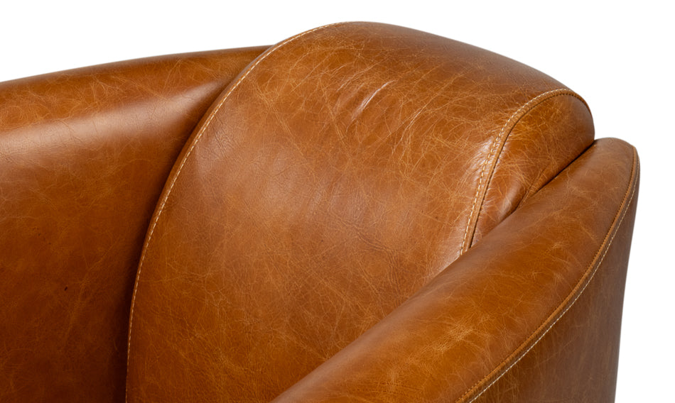 Mandy Arm Chair, Cuba Brown by Sarreid Ltd - view 9