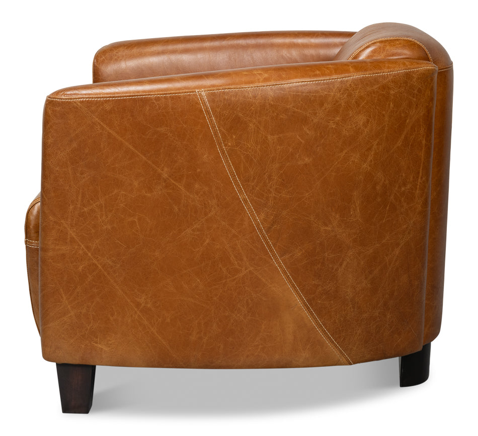 Mandy Arm Chair, Cuba Brown by Sarreid Ltd - view 3