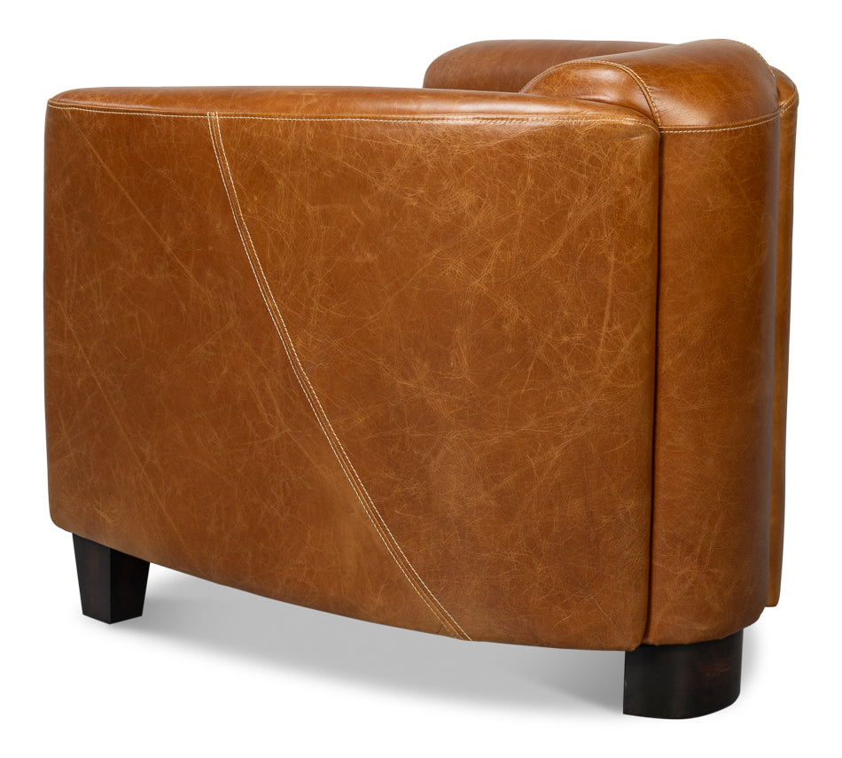 Mandy Arm Chair, Cuba Brown by Sarreid Ltd - view 5