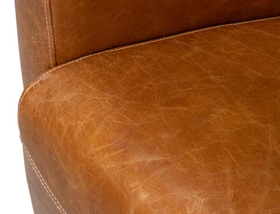 Mandy Arm Chair, Cuba Brown by Sarreid Ltd - view 6