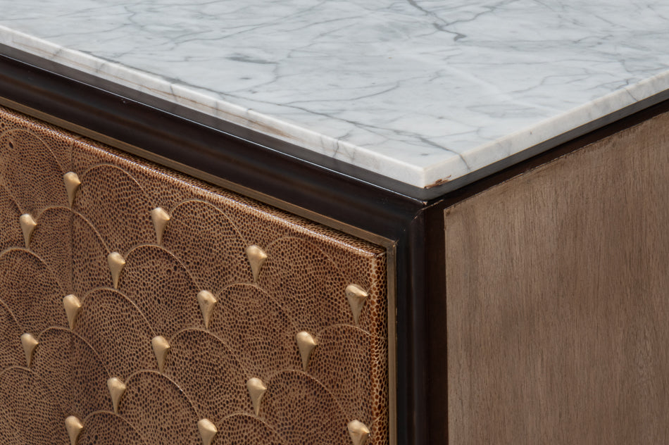 Palisade Shagreen Credenza by Sarreid Ltd - view 10